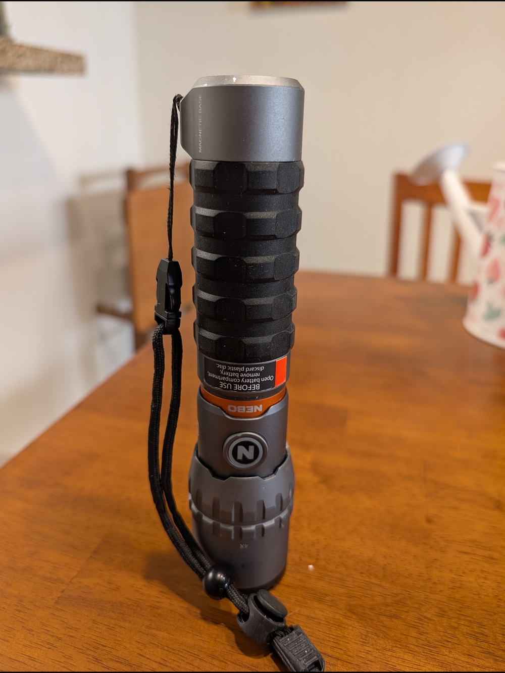 Gray and Black Rugged NEBO Powerful Flash Light *Used*